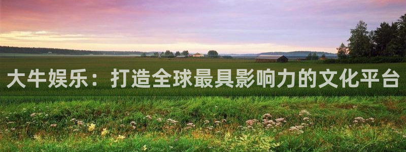 888贵宾会官网：大牛娱乐：打造全球最具影响力的文化平台